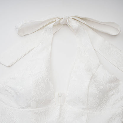 Céline White Glamorous Event Midi Dress