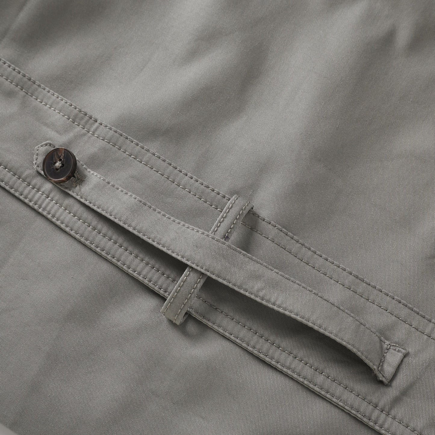 Mavis Grey Double-Breasted Belted Trench Coat