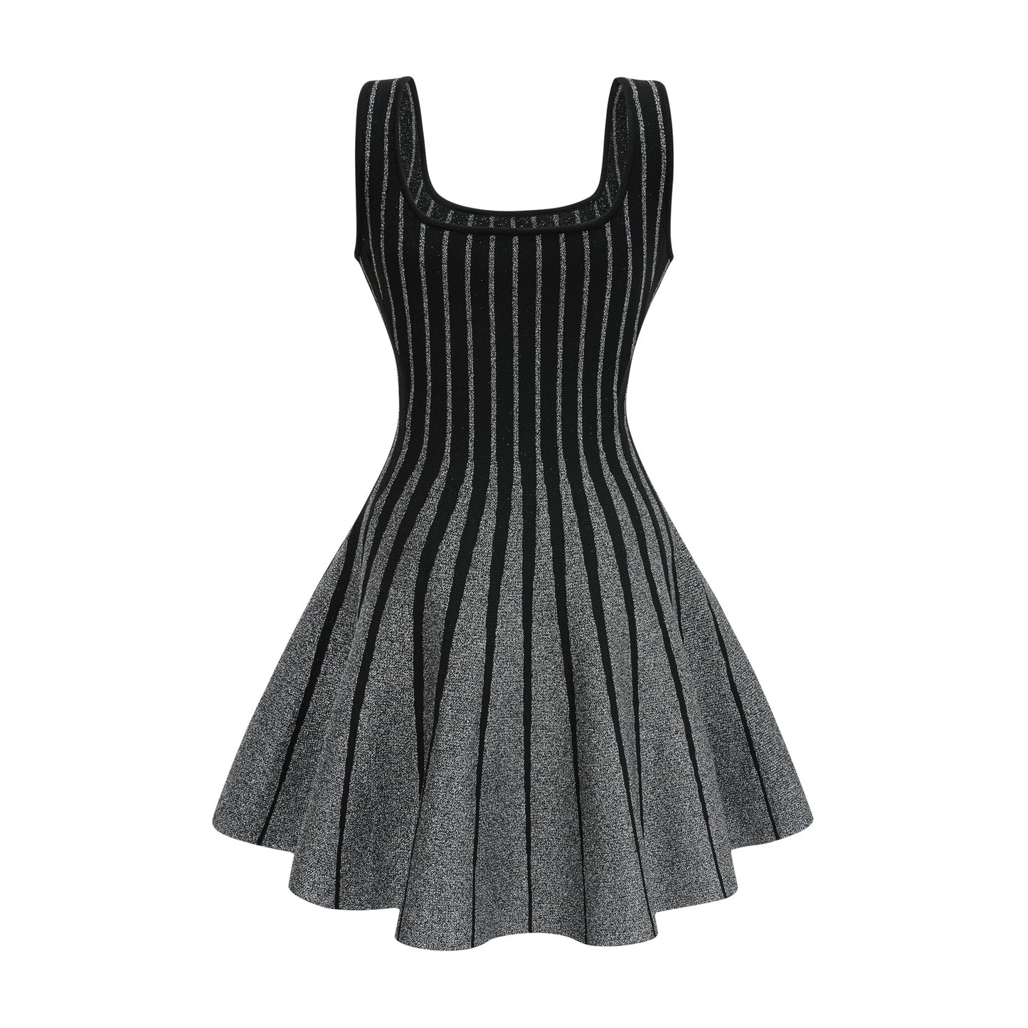 Anouk siyah simli kloş mini elbise