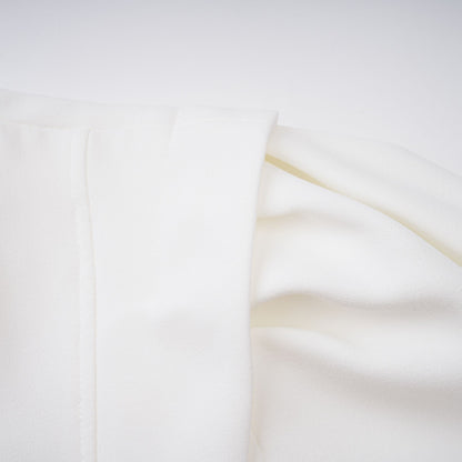 Gwenaëlle White Peplum Waist Blouse