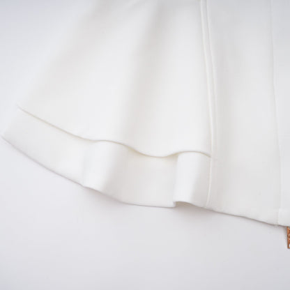 Gwenaëlle Beyaz Peplum Bel Bluz