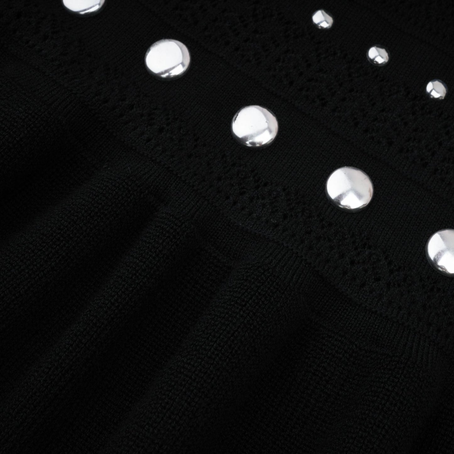 Chloé studded crochet-knit maxi dress in Black