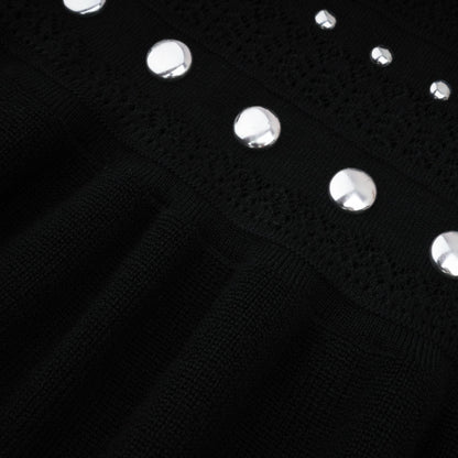 Chloé studded crochet-knit maxi dress in Black
