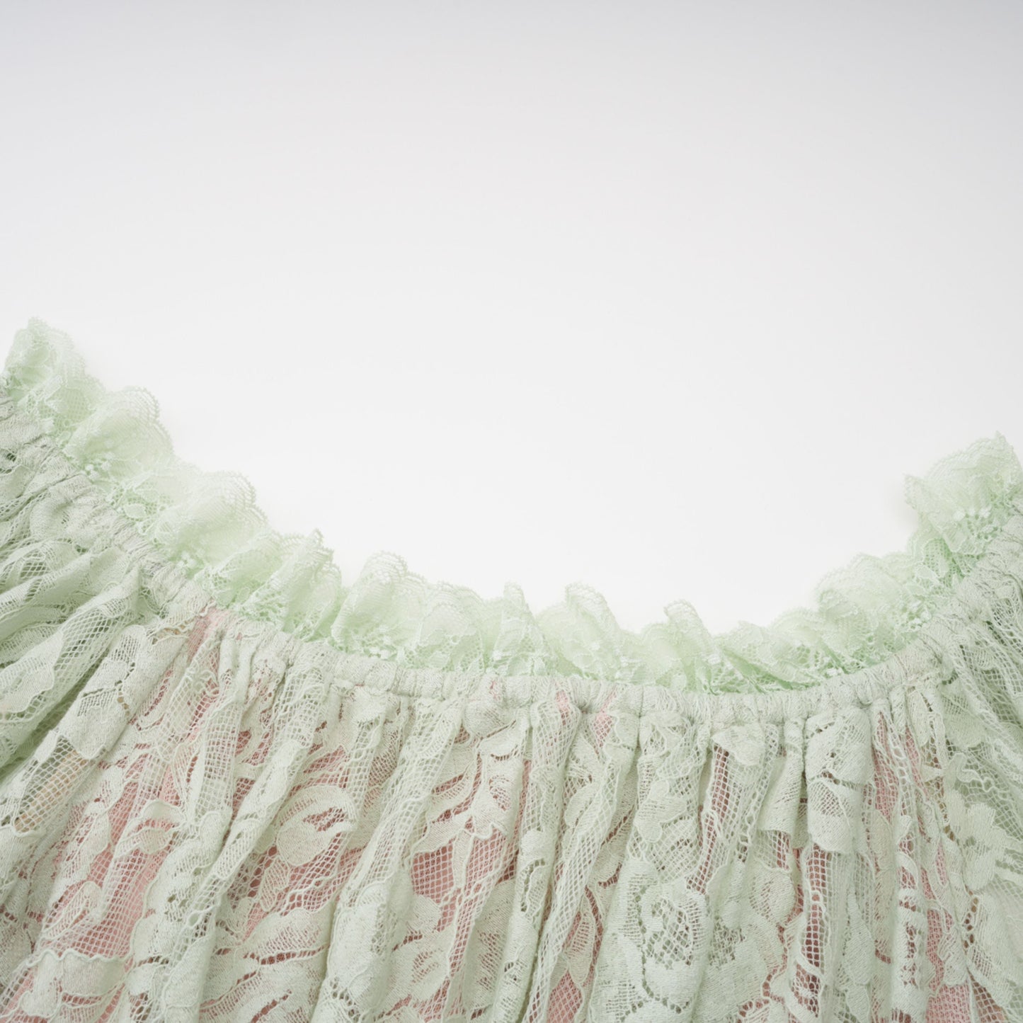 Alexis Sage Green Semi-Sheer Floral Lace Mini Dress