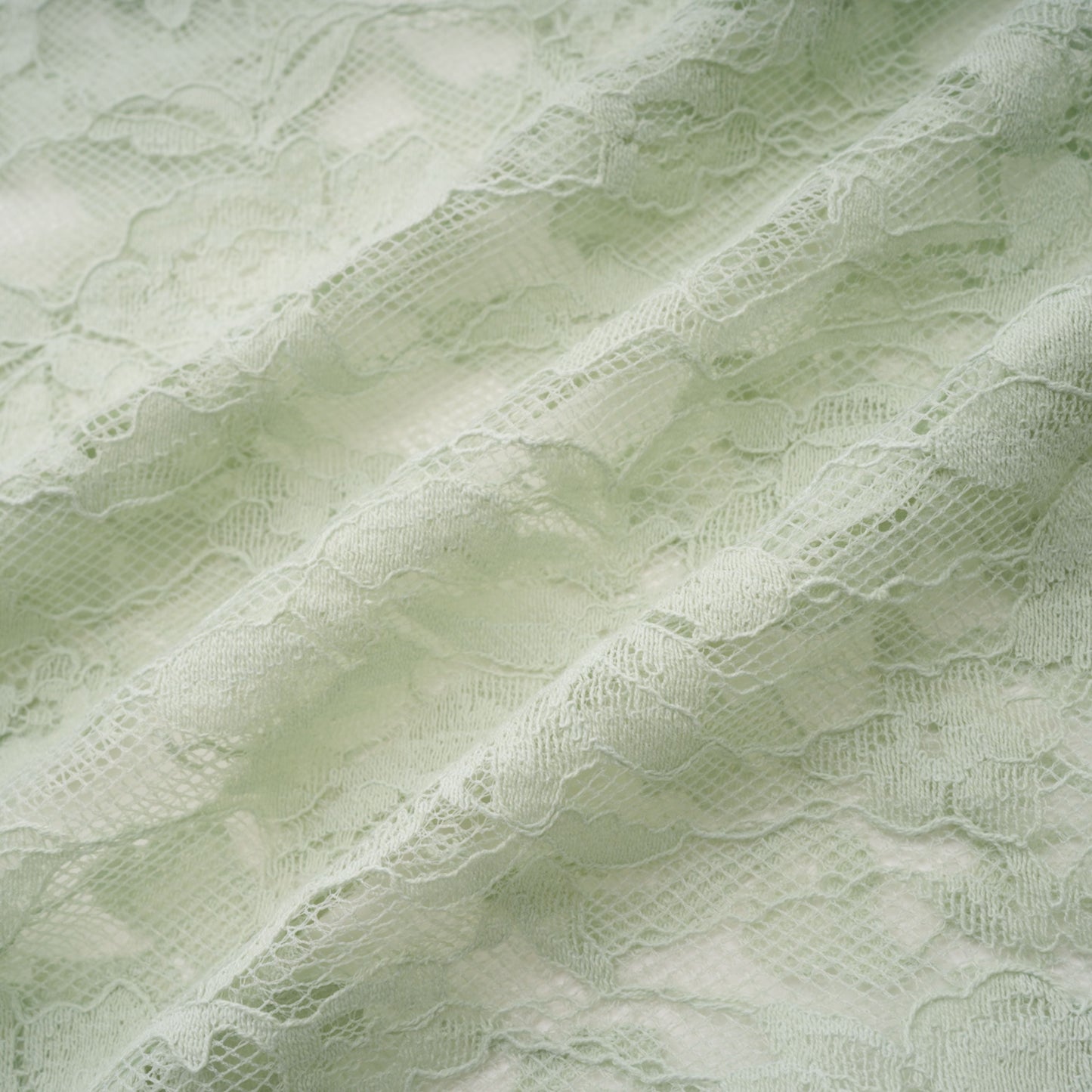 Alexis Sage Green Semi-Sheer Floral Lace Mini Dress