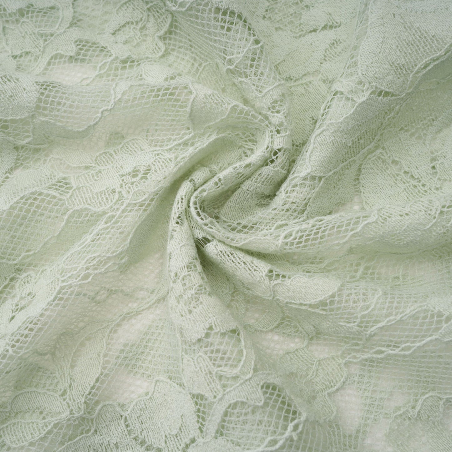 Alexis Sage Green Semi-Sheer Floral Lace Mini Dress