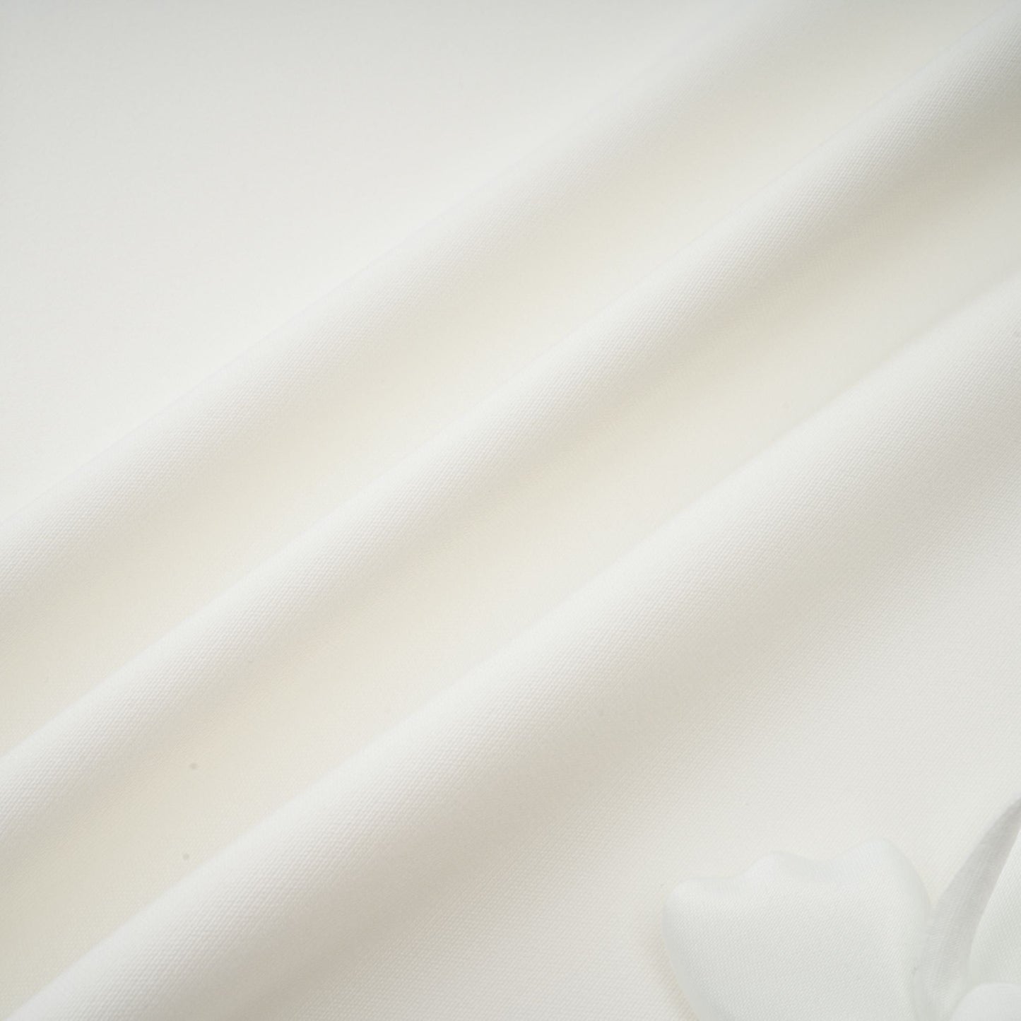 Ariane white faux-flower square-neck midi dress