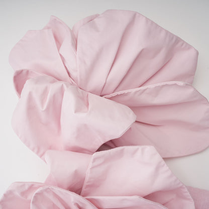 Juliette pink off-shoulder 3D-petal midi dress