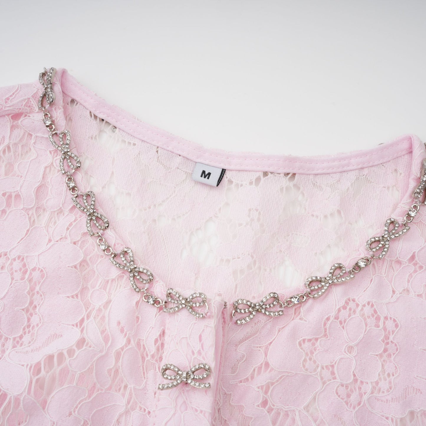 Sabine Pink Floral Lace Mermaid Midi Dress