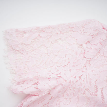 Sabine Pink Floral Lace Mermaid Midi Dress
