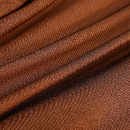 Reine Brown Asymmetrical Ruched Maxi Dress