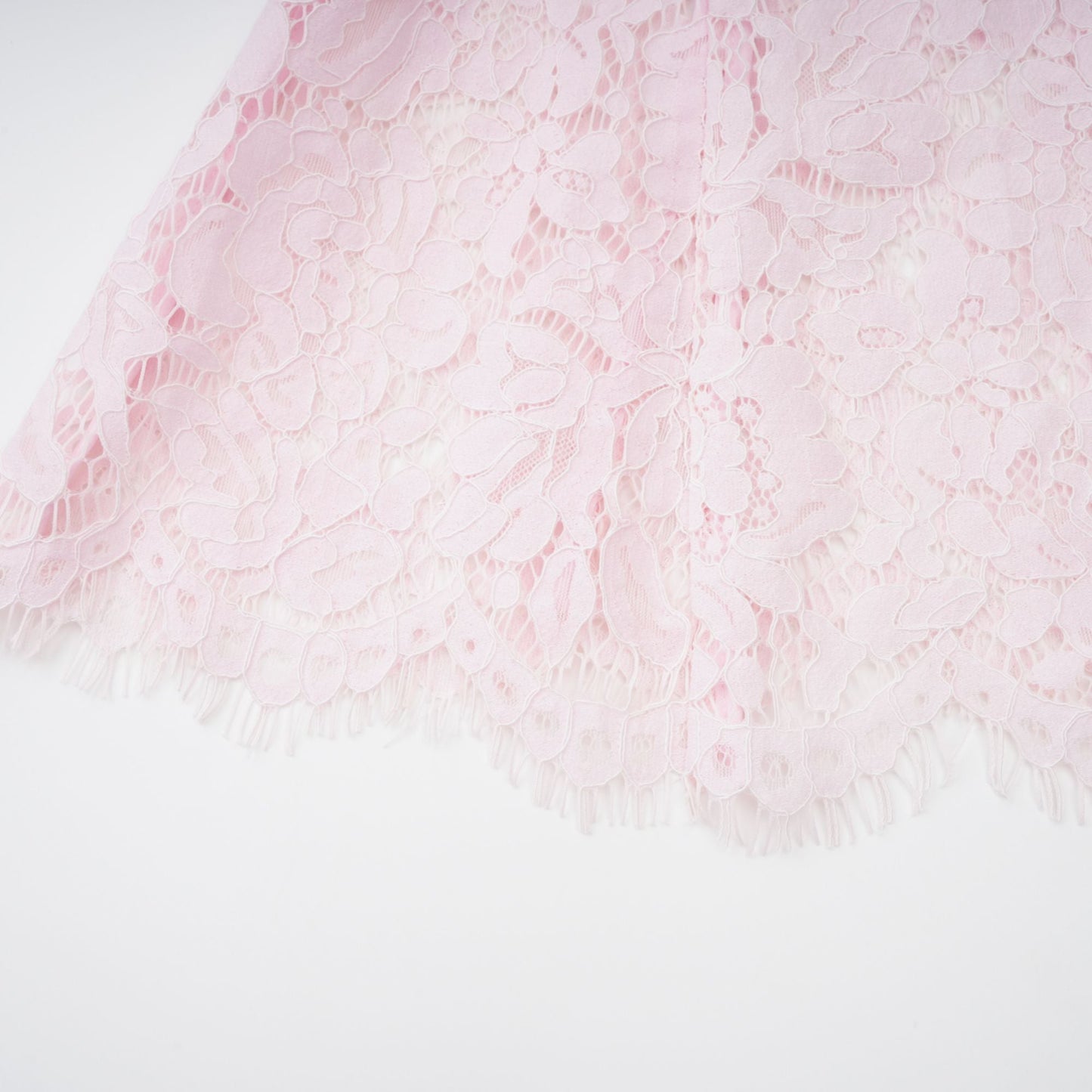 Sabine Pink Floral Lace Mermaid Midi Dress