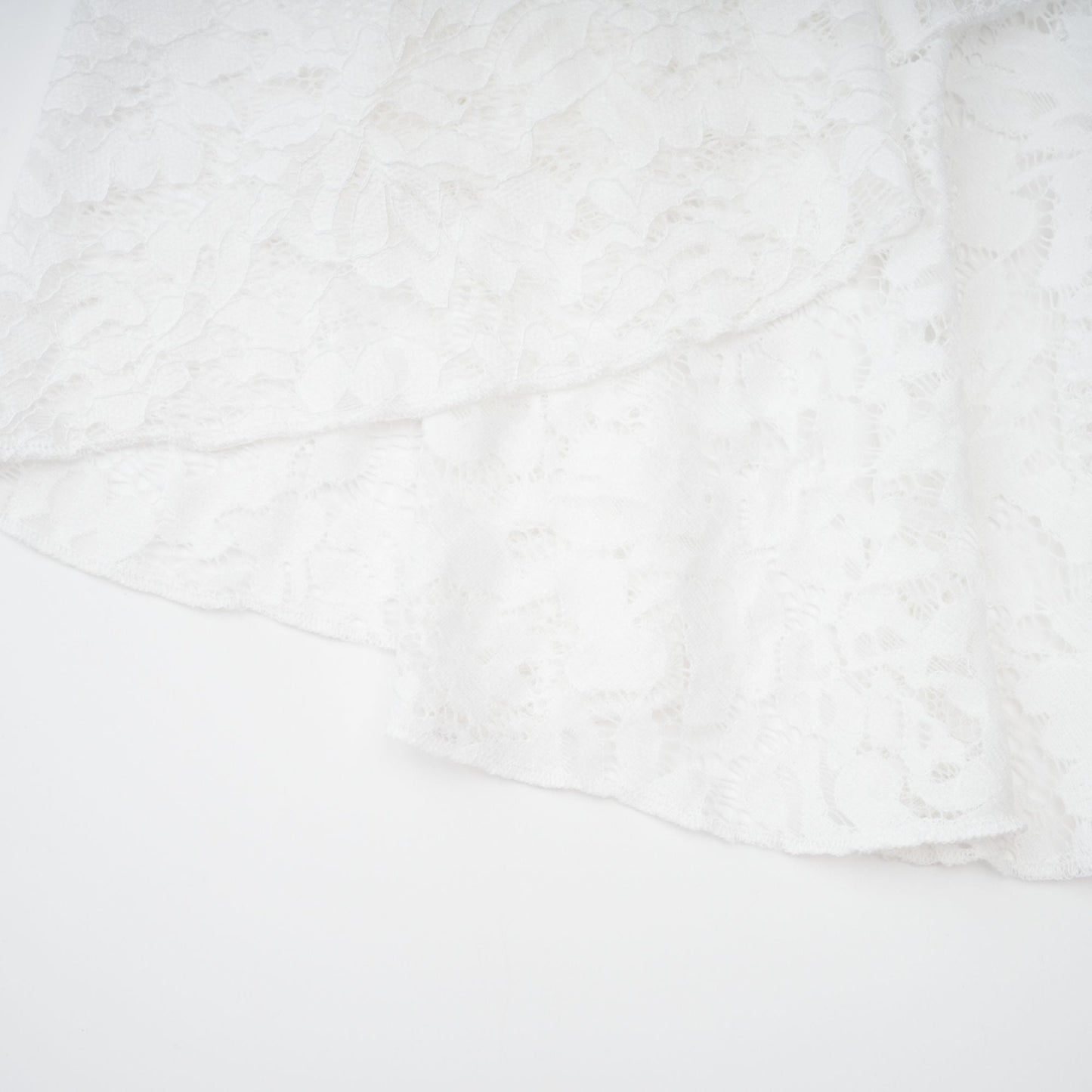Abbie White Floral Lace Bustier Maxi Dress