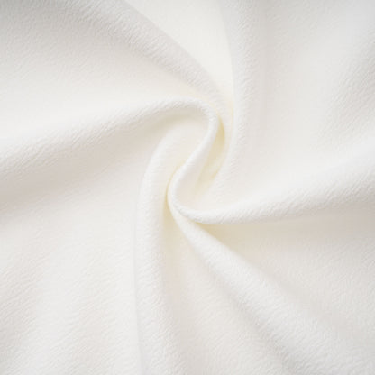 Liana White Asymmetrical Flared Midi Dress