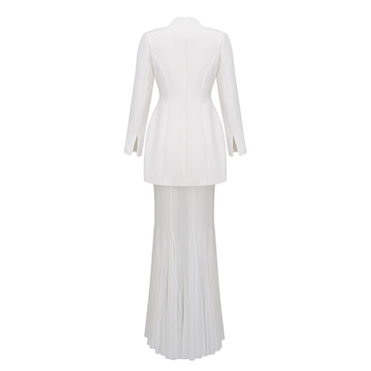Enora Barrel Design Jacket & Skirt Set