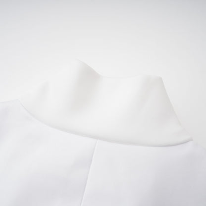 Felice White Structured Cape & Corset Dress Set