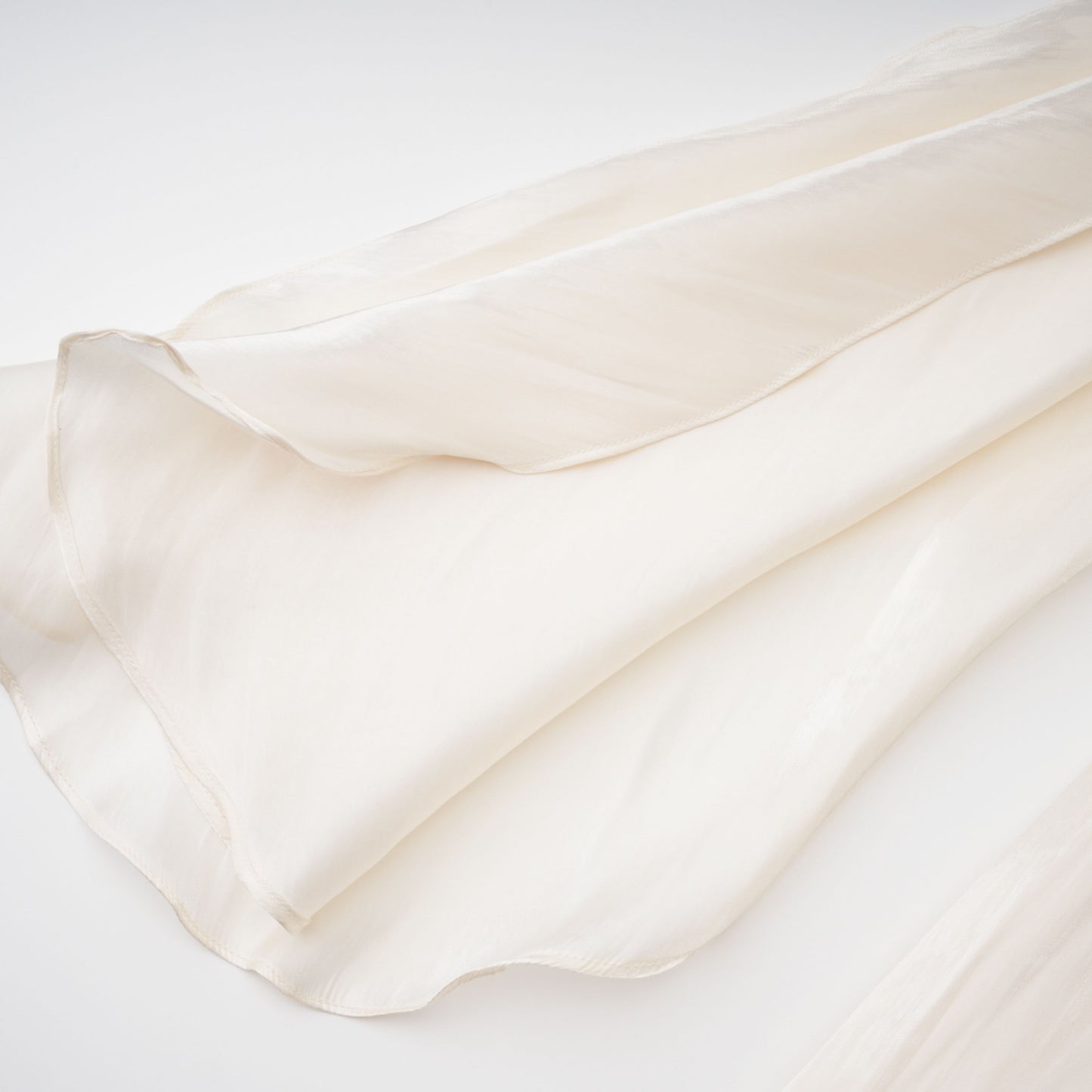 Gustave Neutral Ruched Cape Ruffled Maxi Dress