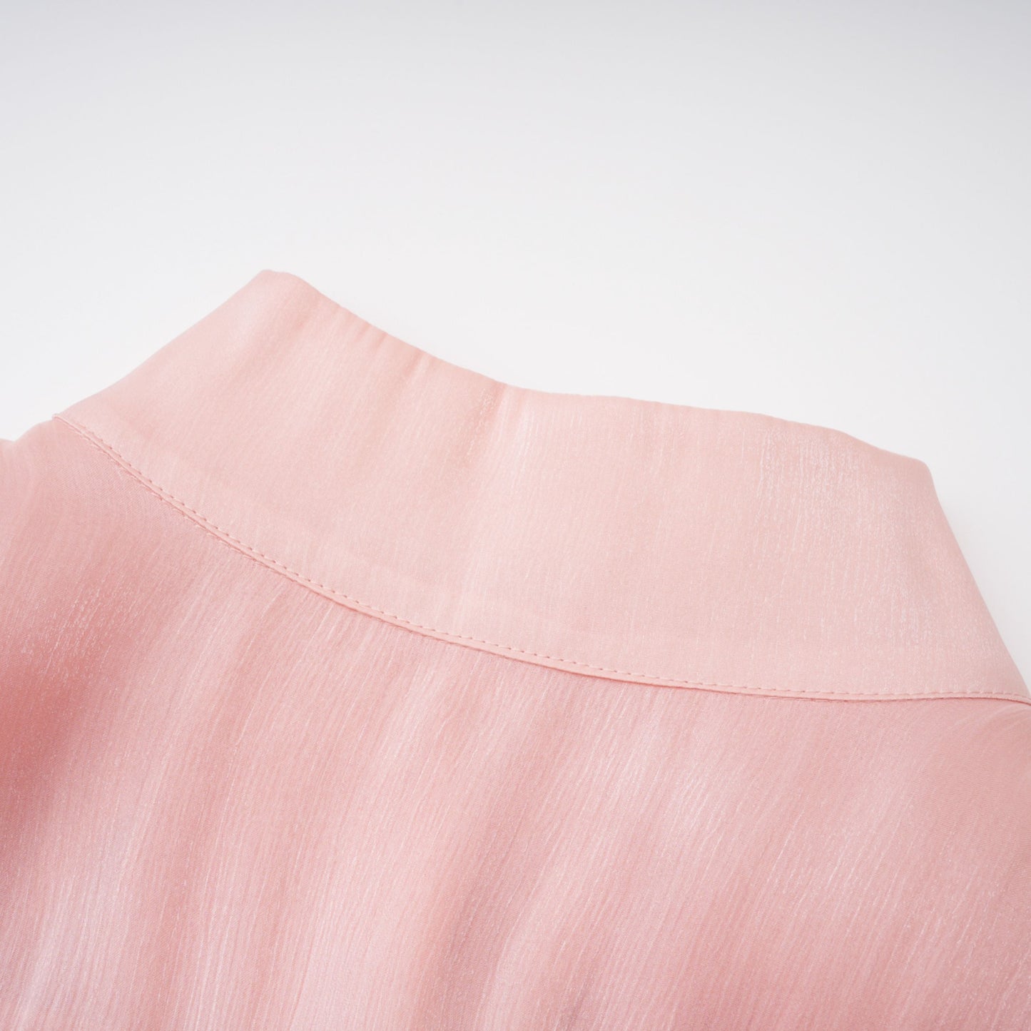 Emersyn Pink High-Neck Ruffled Detail Mini Dress