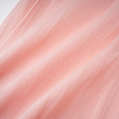 Emersyn Pink High-Neck Ruffled Detail Mini Dress
