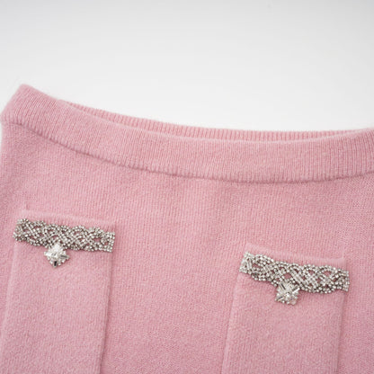 Renée Pink Embellished Jacket & Skirt Matching Set