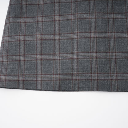Serena Grey Cut Out Checked Blazer & Skirt Set