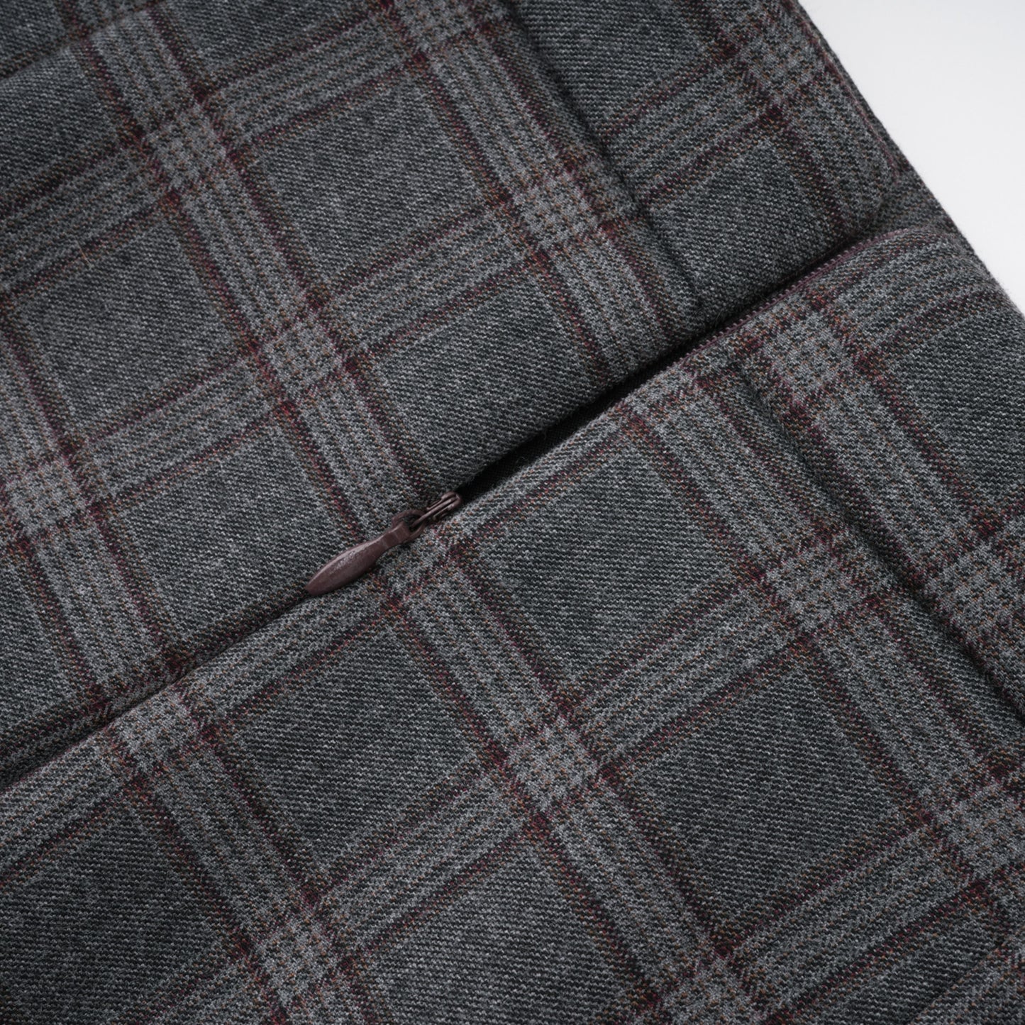 Serena Grey Cut Out Checked Blazer & Skirt Set