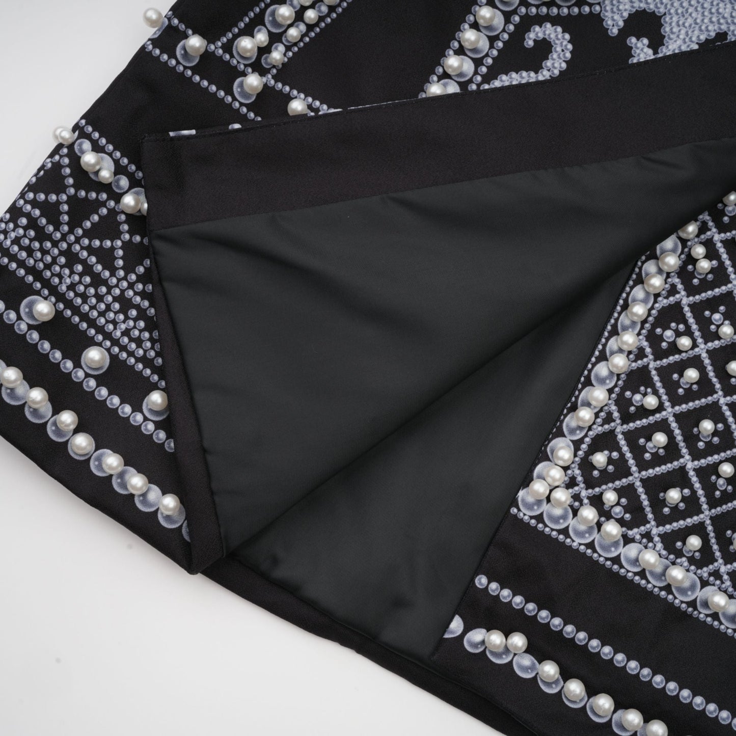 Catherine desenli V yaka blazer elbise