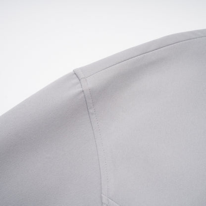 Vilma Grey Leather Collar Hunting Jacket