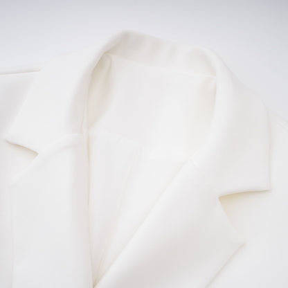 Osanne White Double Breasted Blazer Mini Dress
