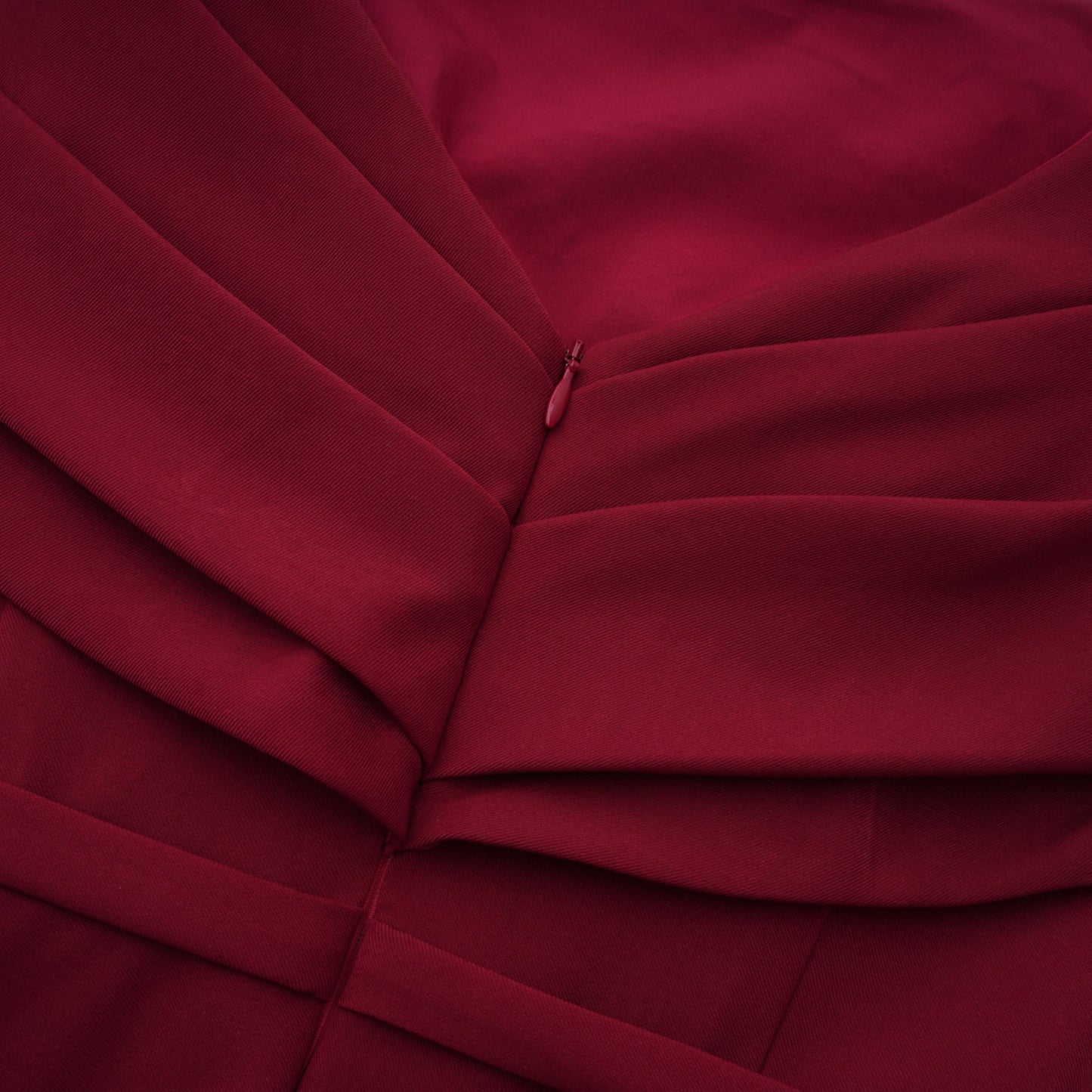 Lauren Red Ruched Shawl Detail Maxi Dress