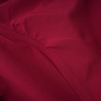 Lauren Red Ruched Shawl Detail Maxi Dress