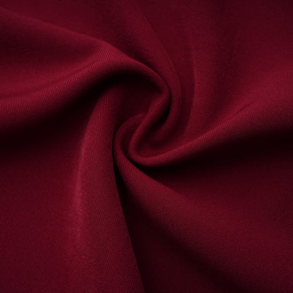 Lauren Red Ruched Shawl Detail Maxi Dress