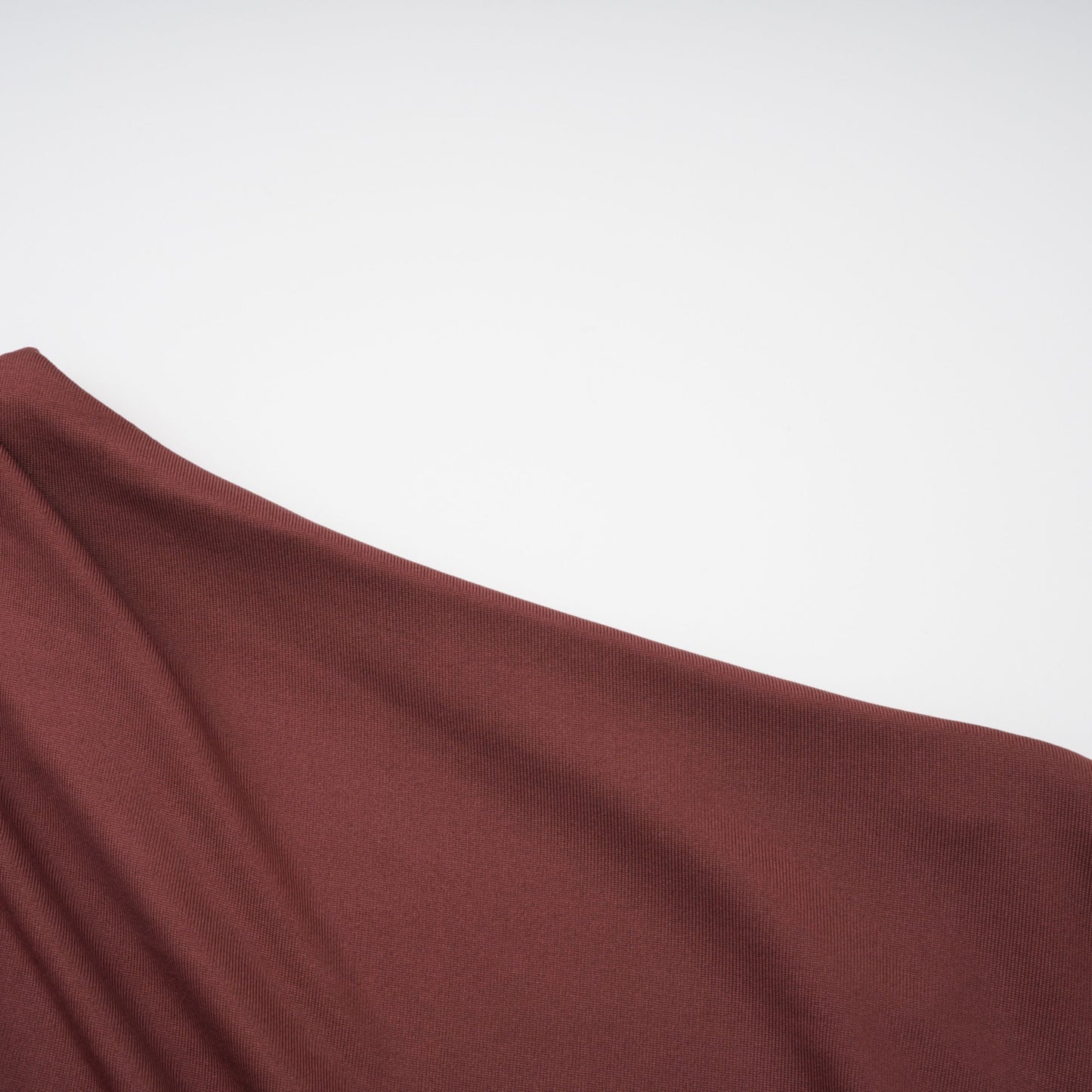 Seren Brown Ruched Tulle Panel Maxi Dress