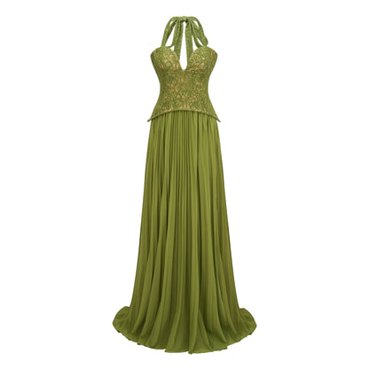 Ronja Emerald Corset Gown