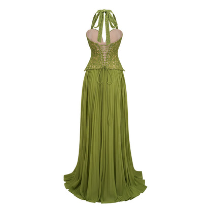 Ronja Emerald Corset Gown