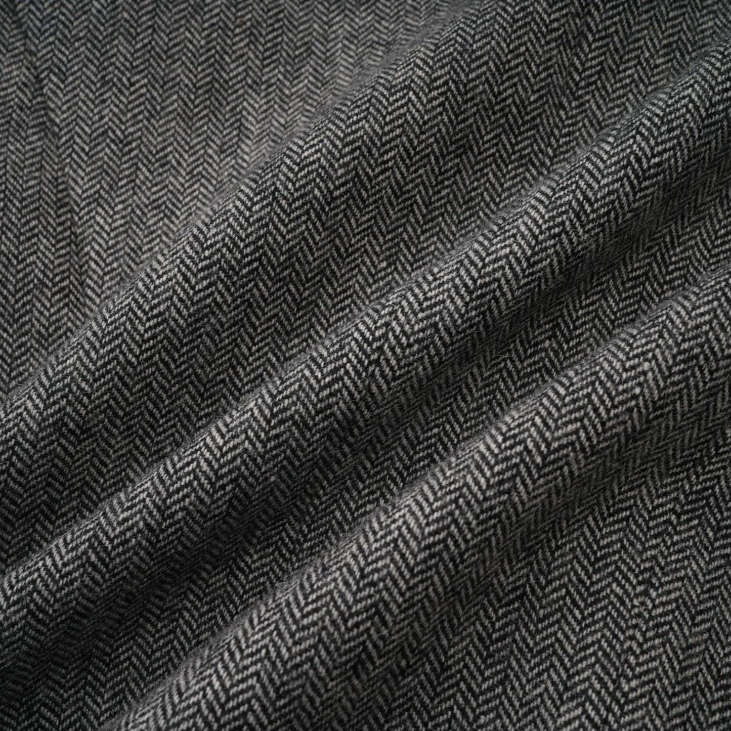 Agathe Grey Herringbone Top & Shorts Matching Set