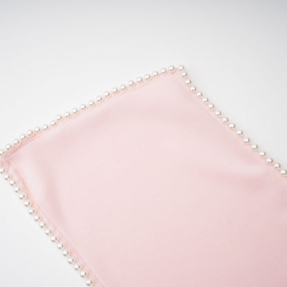 Piroska Pink Sleeveless Pearl Trim Mini Dress