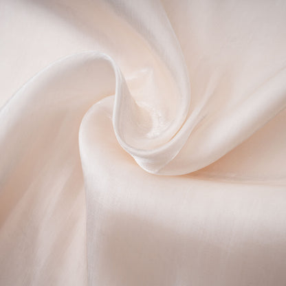 Hege Cream Glossy Ruched Cape Maxi Dress