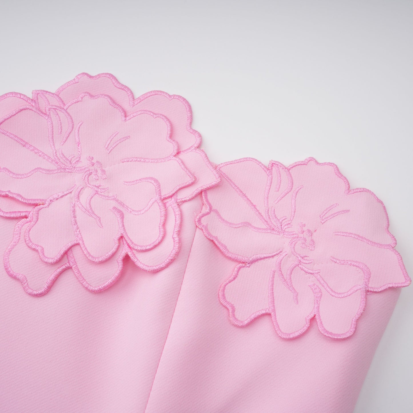 Inga Pink Strapless Floral Embroidered Maxi Dress