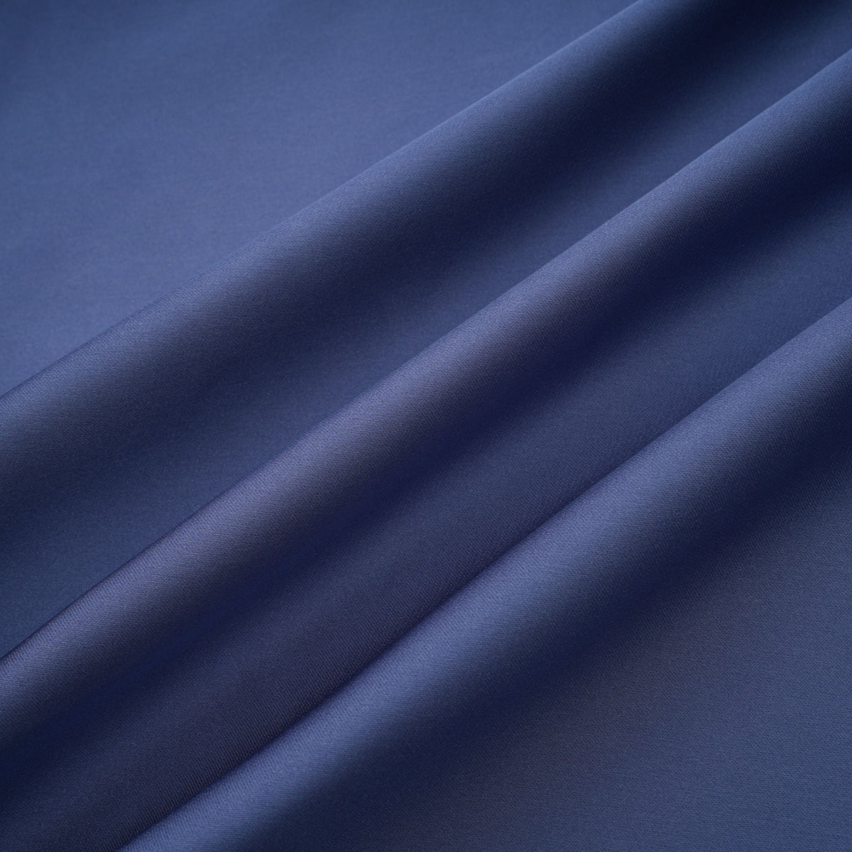 Angelína Mavi Çapraz Pileli Büzgülü Uzun Elbise