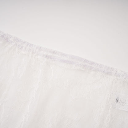 Adélise White Blazer & Lace Skirt Set