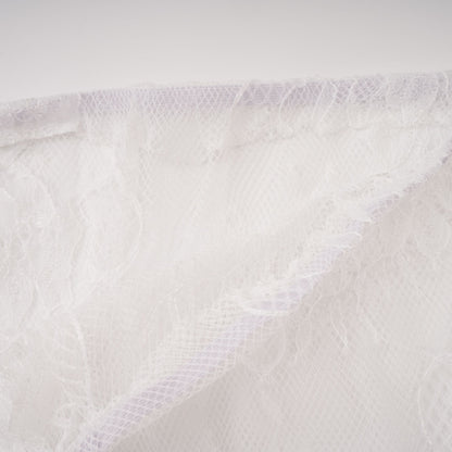 Adélise White Blazer & Lace Skirt Set