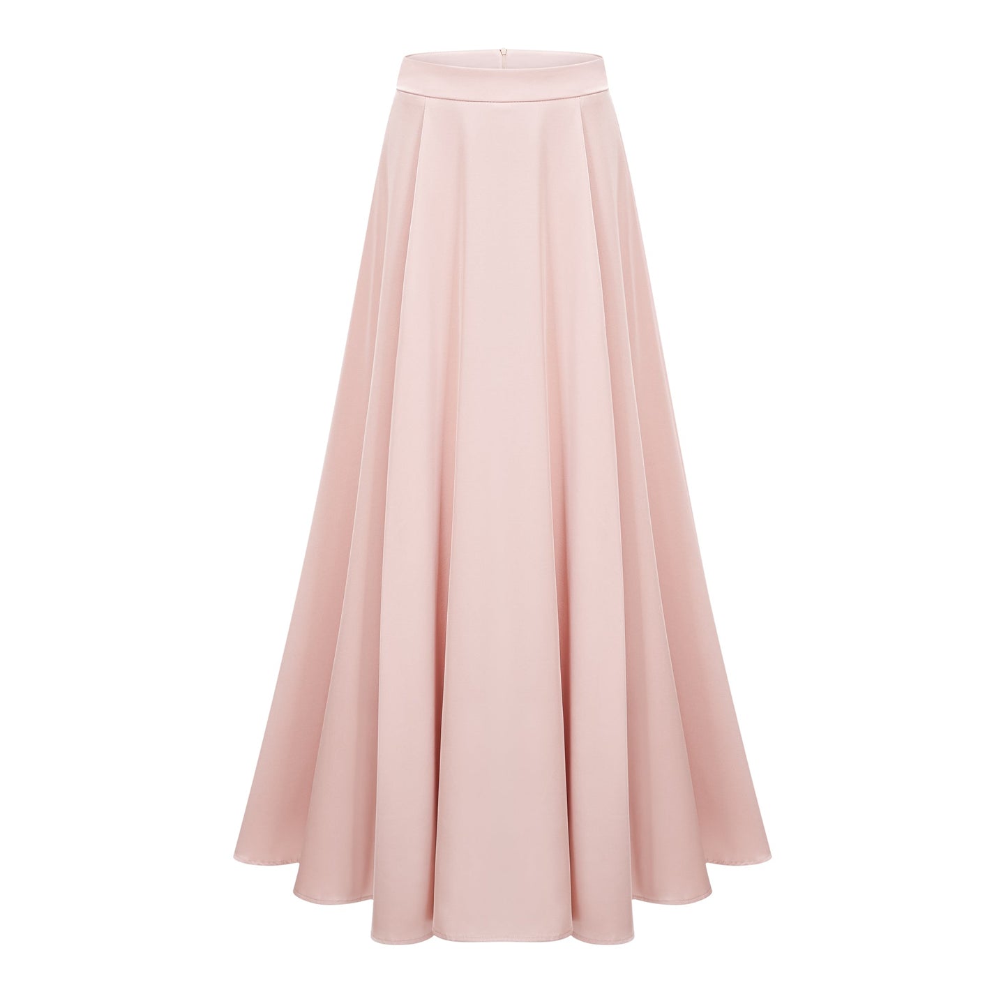 Everleigh Champagne Satin Top & Skirt Set With Cape Detail