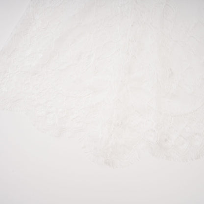 Adélise White Blazer & Lace Skirt Set