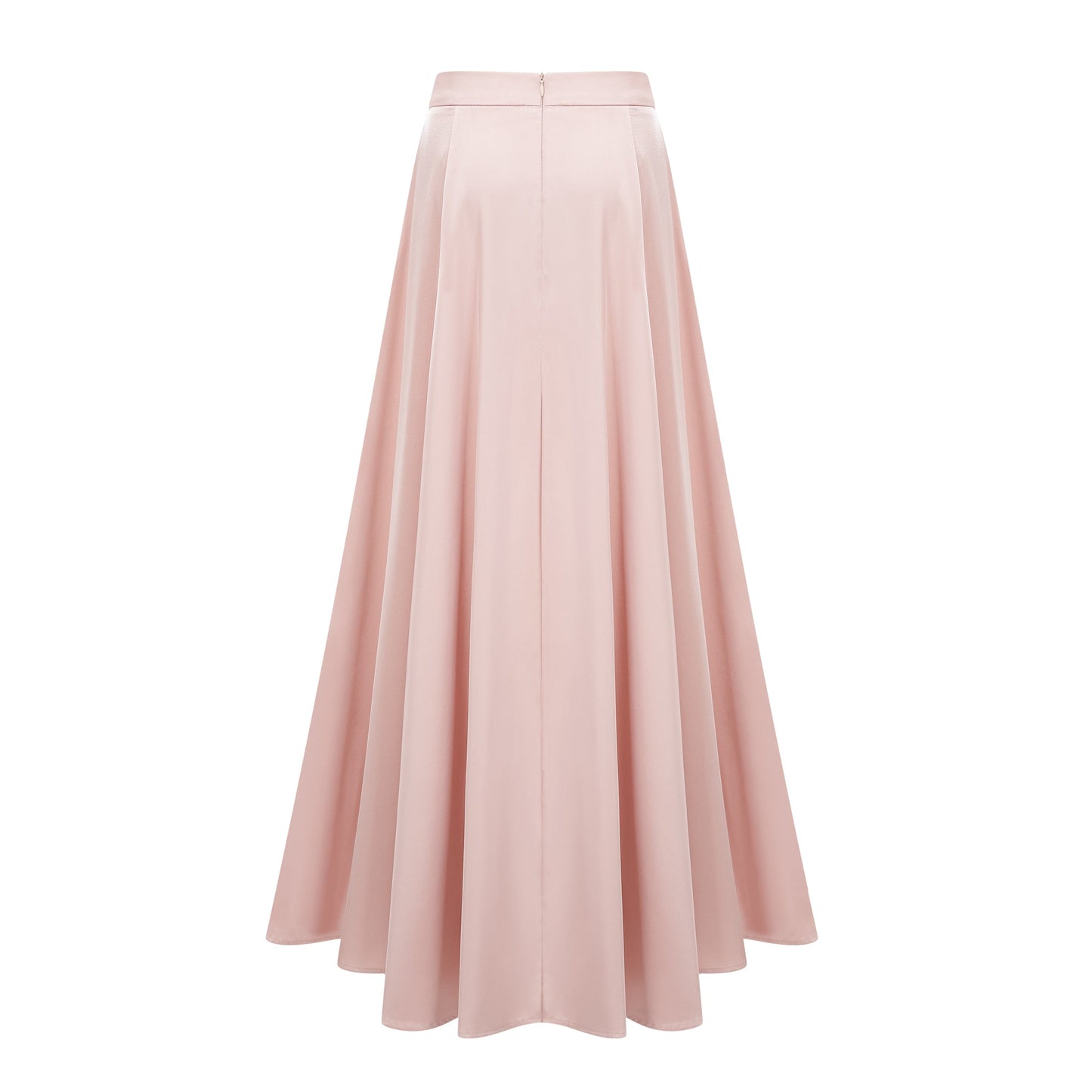 Everleigh Champagne Satin Top & Skirt Set With Cape Detail