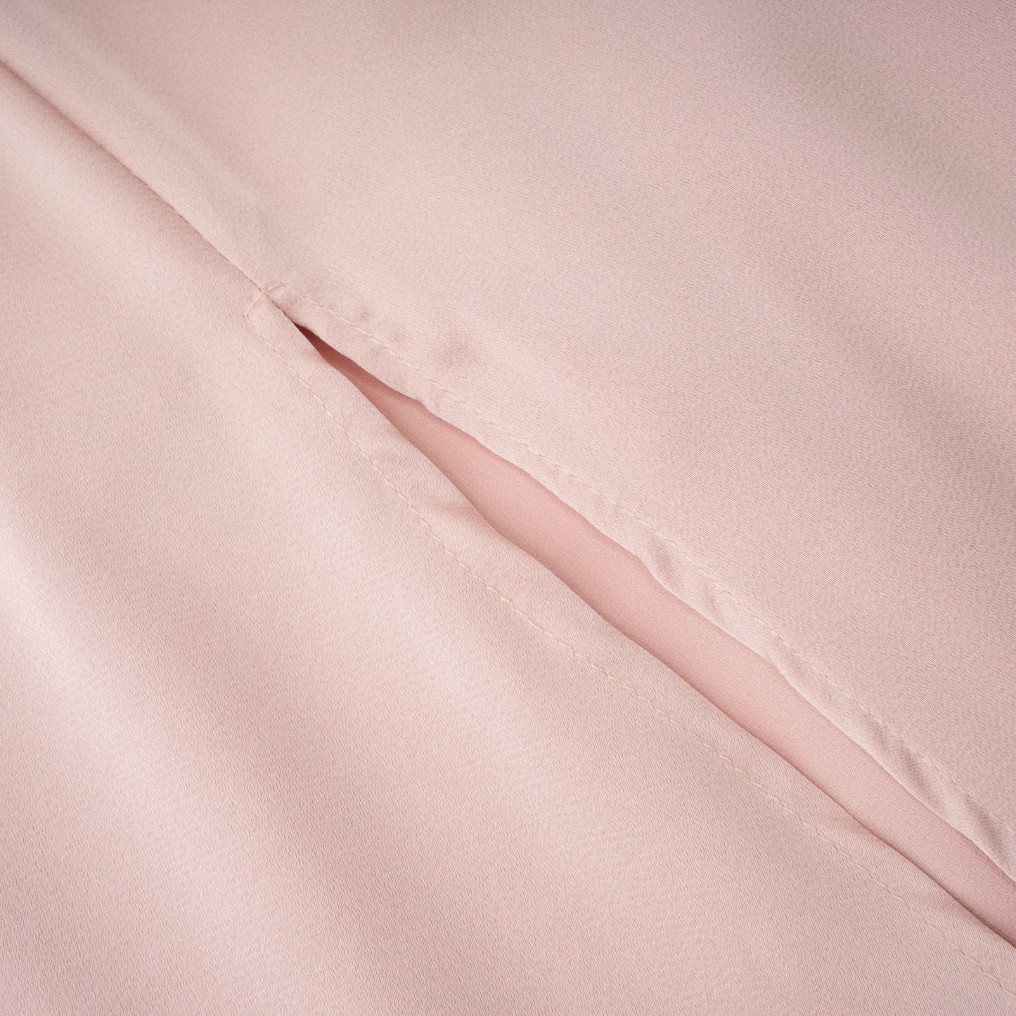 Everleigh Champagne Satin Top & Skirt Set With Cape Detail