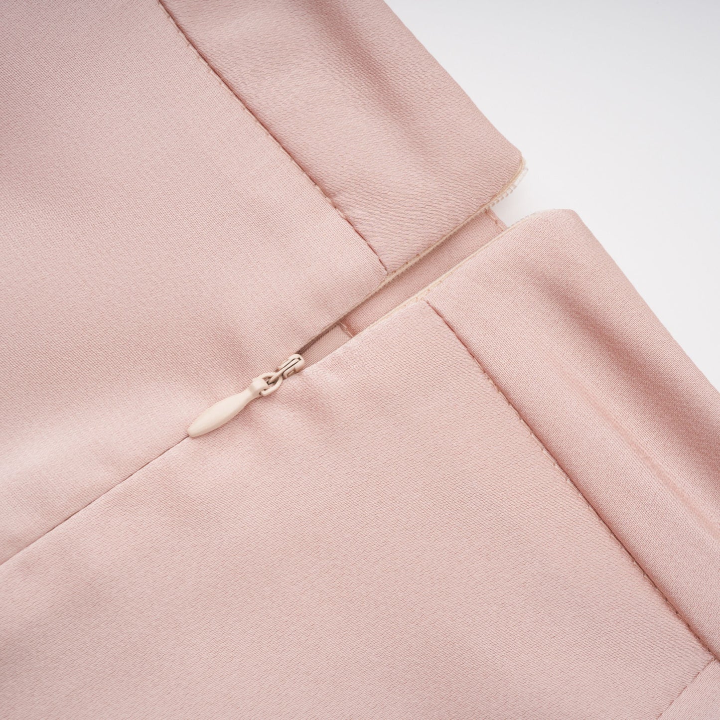 Everleigh Champagne Satin Top & Skirt Set With Cape Detail