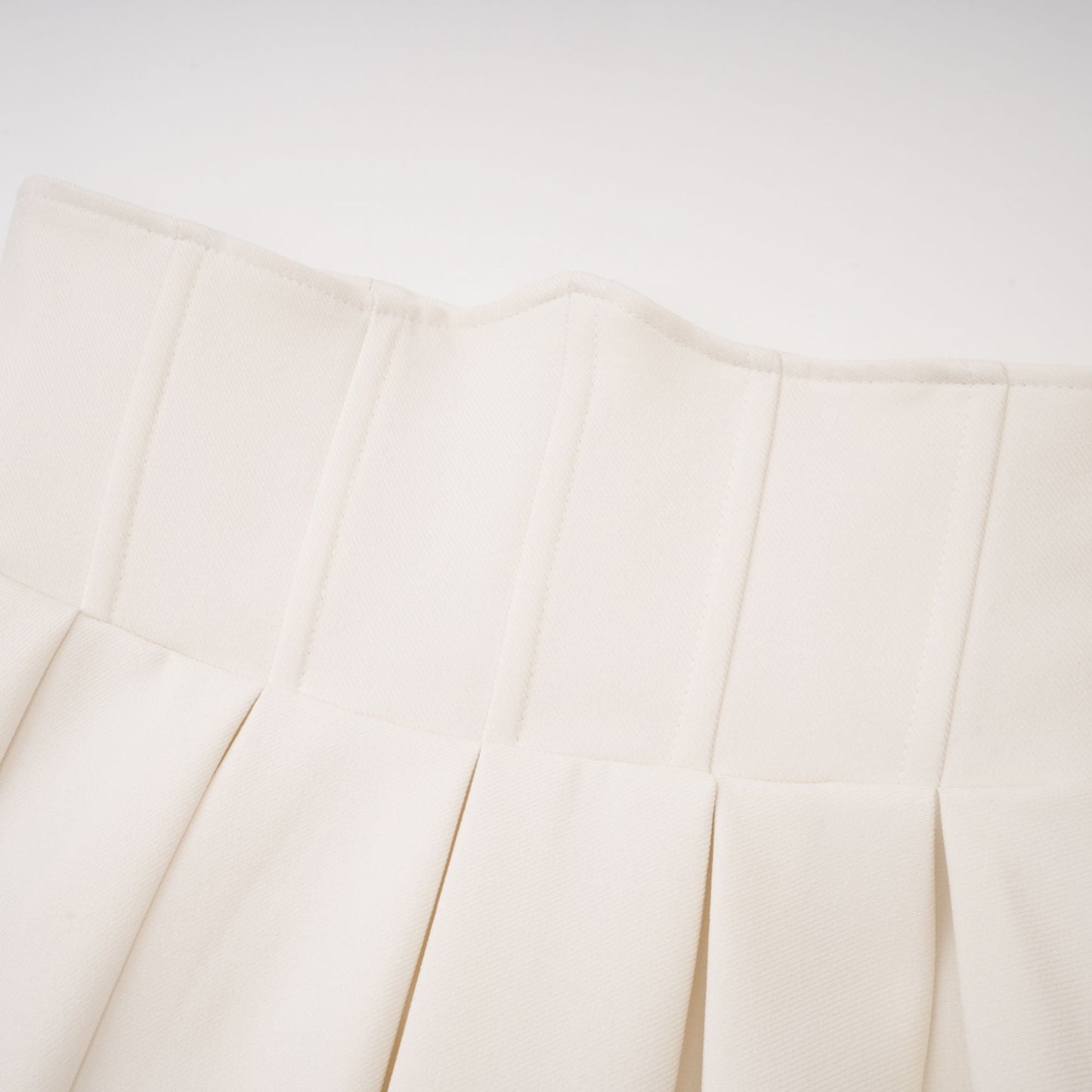 Maja White Faux Pearl Jacket & Pleated Skirt Set