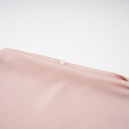Everleigh Champagne Satin Top & Skirt Set With Cape Detail