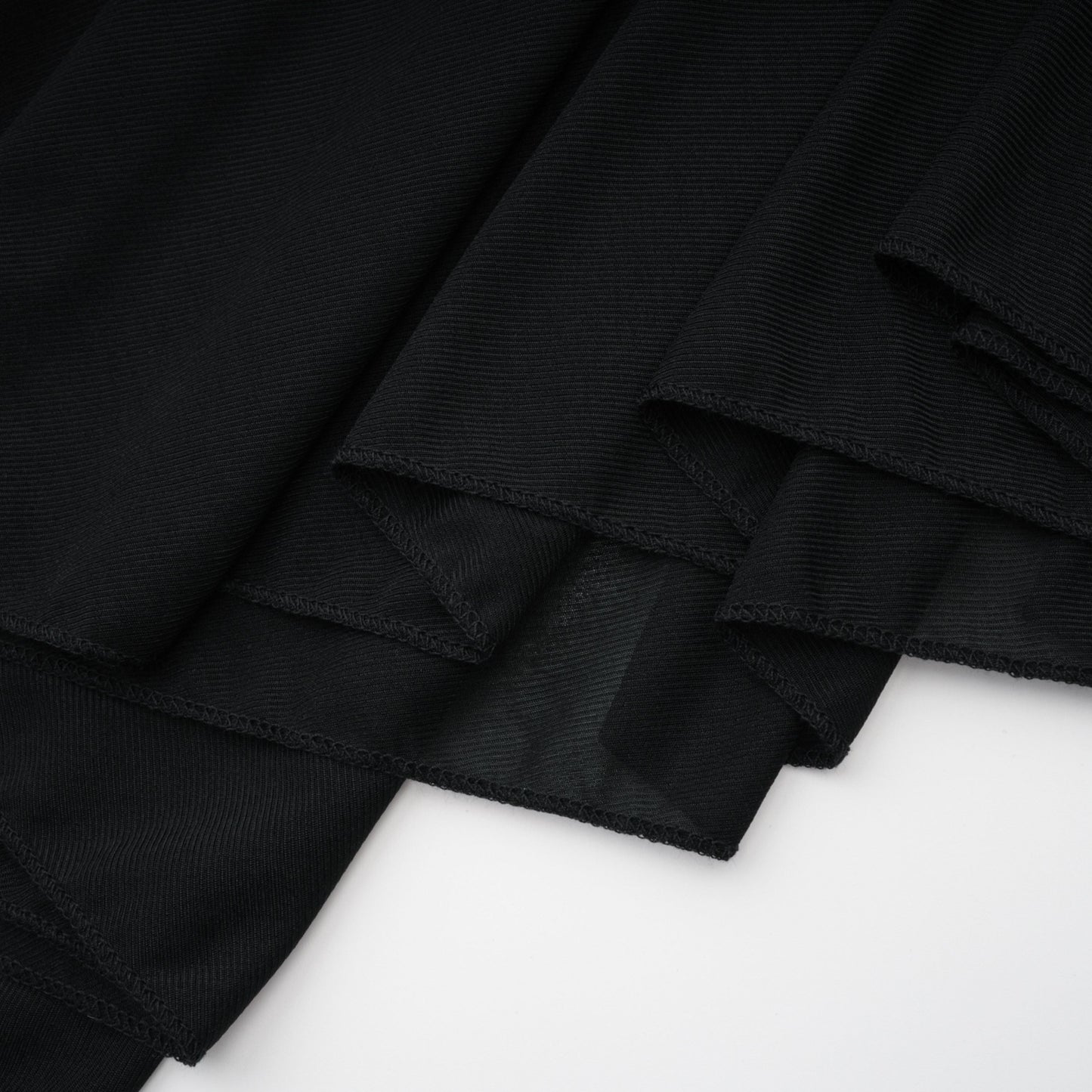 Greta Black Ruched Sheer Mesh Maxi Dress